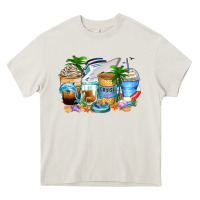 Cream cruise life coffee cups Heavy Core Tee - Zillion Design Studio