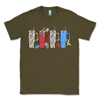 Army Green autism Classic Tee - MaliasSmallBusiness