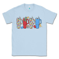 Dusty Blue autism Classic Tee - MaliasSmallBusiness
