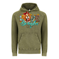 Vintage Olive love beagles Vintage Hoodie - Artiststas