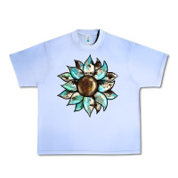 Grape Ice sunflower Urban Heavy Tee - BarkalooDesign