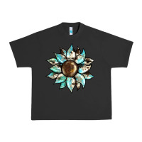 Pigment Black sunflower Urban Heavy Tee - BarkalooDesign