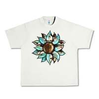 Pistachio sunflower Urban Heavy Tee - BarkalooDesign