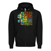 Black always unique totally intelligent sometimes myster Zipper Hoodie - LillyAllenDesigns