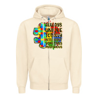 Sandshell always unique totally intelligent sometimes myster Zipper Hoodie - LillyAllenDesigns