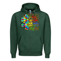 Sports Green always unique totally intelligent sometimes myster Zipper Hoodie - LillyAllenDesigns