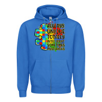 True Royal always unique totally intelligent sometimes myster Zipper Hoodie - LillyAllenDesigns