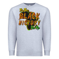 Heather Grey its the black history for me Premium Sweatshirt - NancyCooperArtShop