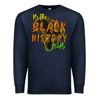 Navy its the black history for me Premium Sweatshirt - NancyCooperArtShop