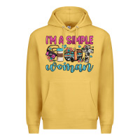 Antique Gold i'm a simple woman Premium Hoodie - JahusDesignShop