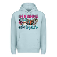 Blue Mist i'm a simple woman Premium Hoodie - JahusDesignShop