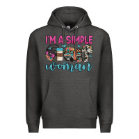 Charcoal Heather i'm a simple woman Premium Hoodie - JahusDesignShop