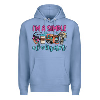 Colony Blue i'm a simple woman Premium Hoodie - JahusDesignShop