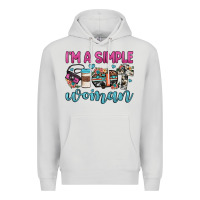 Dove Grey i'm a simple woman Premium Hoodie - JahusDesignShop