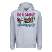 Heather Grey i'm a simple woman Premium Hoodie - JahusDesignShop