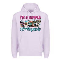 Lilac i'm a simple woman Premium Hoodie - JahusDesignShop