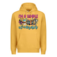 Mustard i'm a simple woman Premium Hoodie - JahusDesignShop