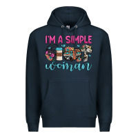 Navy i'm a simple woman Premium Hoodie - JahusDesignShop