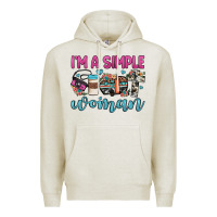 Oatmeal Heather i'm a simple woman Premium Hoodie - JahusDesignShop