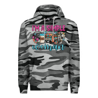 Slate Camo i'm a simple woman Premium Hoodie - JahusDesignShop
