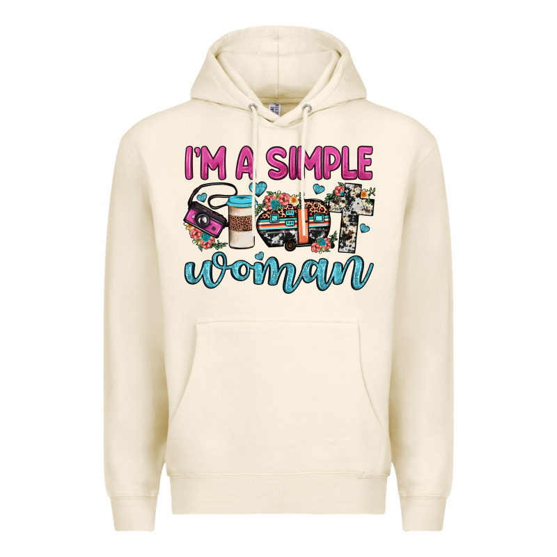 I'm A Simple Woman Premium Hoodie by JahusDesignShop | Teevron