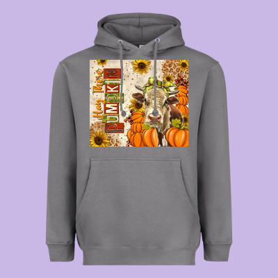 Fall Hay There Pumpkin Heavyweight Hoodie Designed By Texasbilliewilder