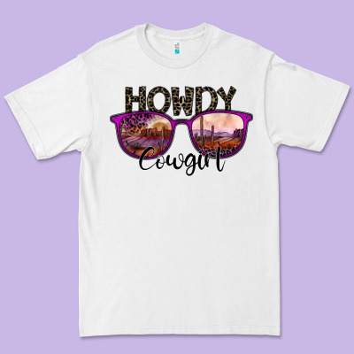 Howdy Cowgirl Premium Tee Designed By Sublimationcraftshop