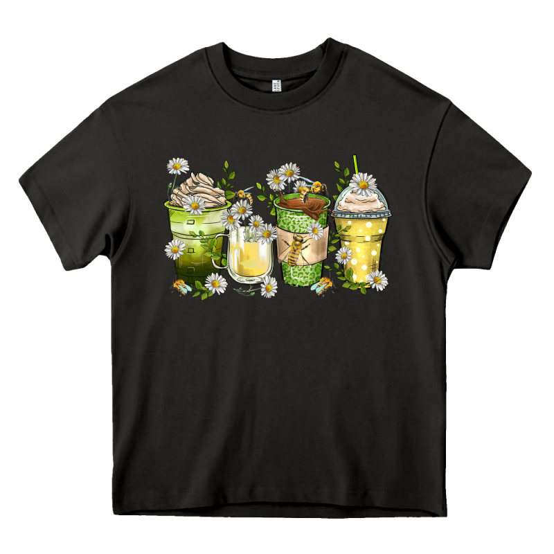 Daisy Coffee Cups Heavy Core Tee by Zillion Design Studio | Teevron