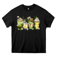 Black daisy coffee cups Heavy Core Tee - Zillion Design Studio