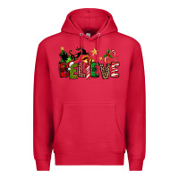Cardinal christmas believe Premium Hoodie - texasbilliewilder