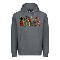 Rock christmas believe Premium Hoodie - texasbilliewilder