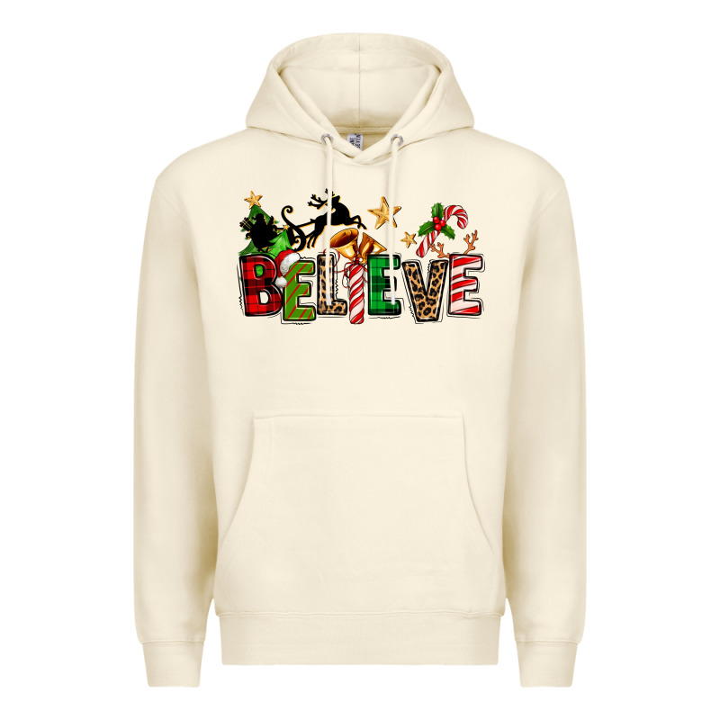 Christmas Believe Premium Hoodie by texasbilliewilder | Teevron