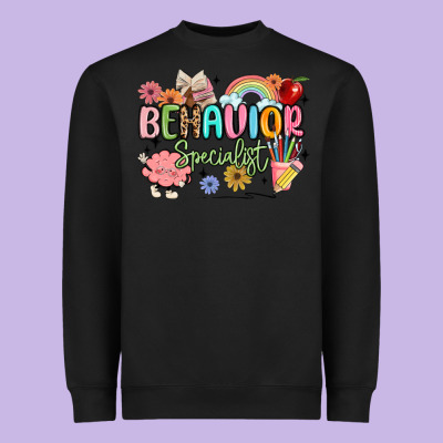 Behavior Specialist Heavyweight Sweatshirt Designed By Maliassmallbusiness