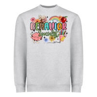 Heather Grey behavior specialist Heavyweight Sweatshirt - MaliasSmallBusiness