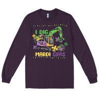 Plum i dig mardi gras Long Sleeve Tee - MaliasSmallBusiness