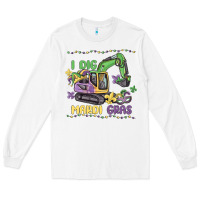White i dig mardi gras Long Sleeve Tee - MaliasSmallBusiness