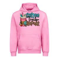 Fuchsia Pink coffee teach repeat Urban Hoodie - OliviaCreatesArt