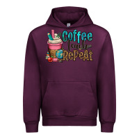 Mauve Wine coffee teach repeat Urban Hoodie - OliviaCreatesArt
