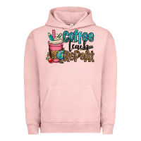 Pigment Salmon coffee teach repeat Urban Hoodie - OliviaCreatesArt