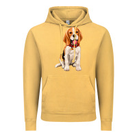 Vintage Mustard beagle Vintage Hoodie - Artiststas