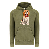 Vintage Olive beagle Vintage Hoodie - Artiststas
