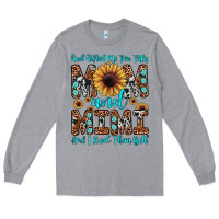 Heather Grey god gifted me two titles mom and mimi  and i rock them both Long Sleeve Tee - JahusDesignShop