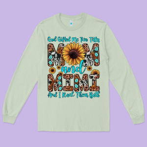 God Gifted Me Two Titles Mom And Mimi  And I Rock Them Both Long Sleeve Tee Designed By Jahusdesignshop