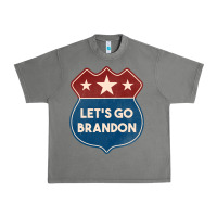 Tornado Let's Go Brandon Shield Patch Urban Heavy Tee - Jasminsmagicworld