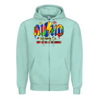 Seafoam adhd awareness Zipper Hoodie - LillyAllenDesigns