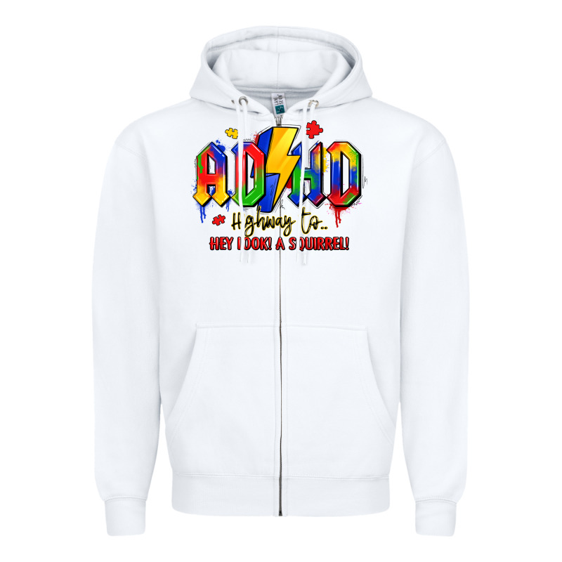 Adhd Awareness Zipper Hoodie by LillyAllenDesigns | Teevron