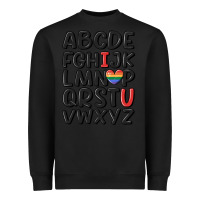 Black pride alphabet Heavyweight Sweatshirt - MaliasSmallBusiness