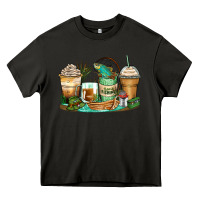 Asphalt fishing coffee cups Heavy Core Tee - Zillion Design Studio