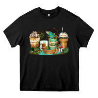Black fishing coffee cups Heavy Core Tee - Zillion Design Studio