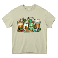 Mossy fishing coffee cups Heavy Core Tee - Zillion Design Studio